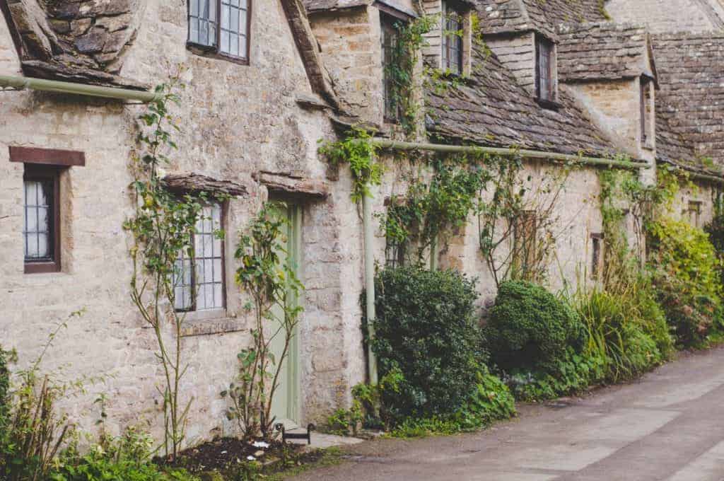 Outside of an old barn