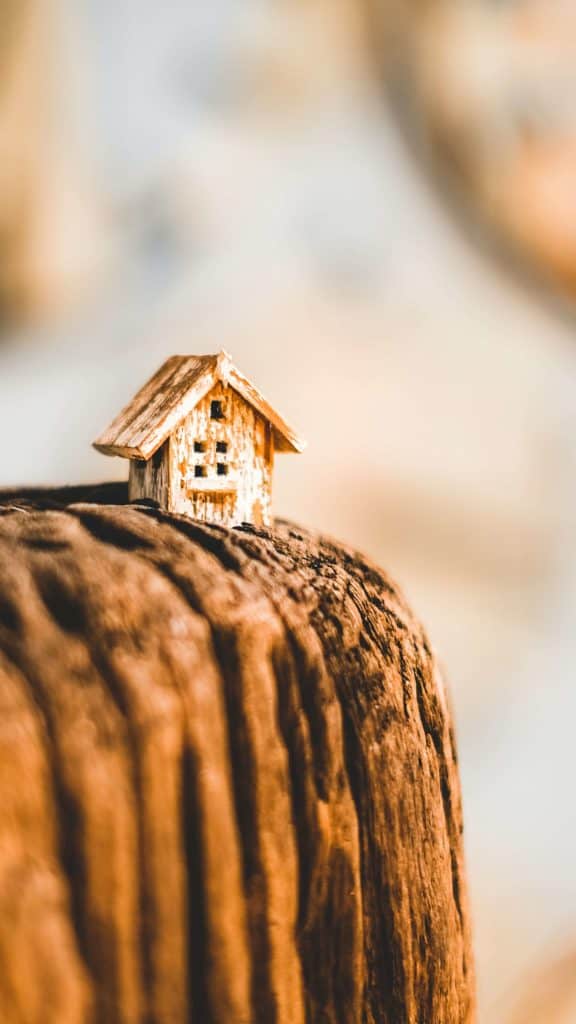 Wooden house on wood